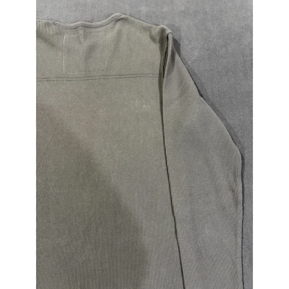 Signature by Levi's Strauss & Co Thermal Shirt Mens Medium Gray Cotton Crew Neck